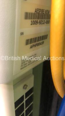 Datex-Ohmeda Aespire View Anaesthesia Machine Software Version 06.20 with Bellows,Absorber and Hoses (Powers Up) * SN APHP00459 * - 9