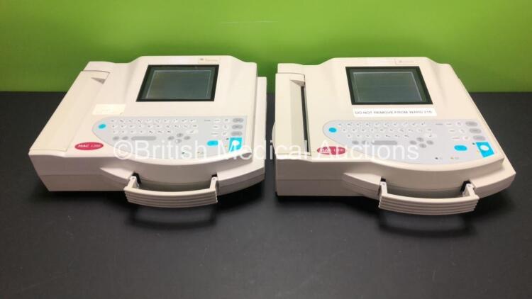 2 x GE Marquette MAC 1200 ECG Machines (Both Power Up) *101038337 - 101-042138*