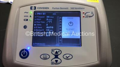 Covidien Puritan Bennett 560 Ventilator *Mfd 2016-11* with Carry Case (Powers Up) *40966J2447* - 3