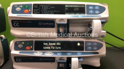 4 x Carefusion Alaris CC Guardrails Plus Syringe Pumps (All Power Up with 2 x Alarms) *135039134 - 135039138 - 135035444 - 135035451* - 2