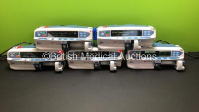 5 x Carefusion Alaris GH Syringe Pumps (All Power Up with 4 x Alarms)