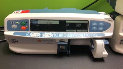 3 x Carefusion and 1 x Cardinal Health Alaris GH Syringe Pumps (All Power Up with 1 x Blank Screen) - 4