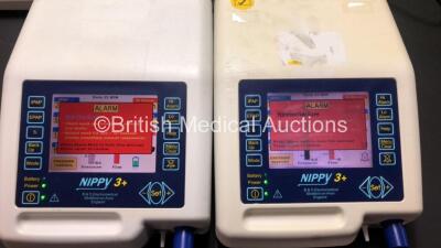 2 x B & D Electromedical Nippy 3+ and 2 x Nippy ST+ Ventilators (All Power Up) *GL* - 3