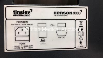 Tinsley Henson 8000 Field Analyzer (Powers Up with HDD Removed) *FOR EXPORT OUT OF THE UK ONLY* *015697-05* - 6