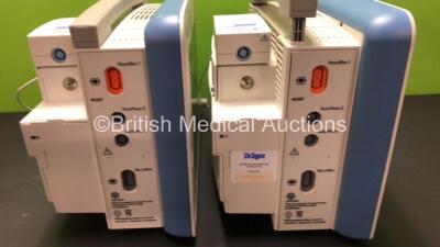 2 x Drager Infinity Delta Patient Monitors with HemoMed 1, Aux - Hemo 2 and 3, MultiMed and SpO2 Options *Mfd 2015 - 2010* (Both Power Up with Some Damage to Fascia Buttons - See Photos) - 4