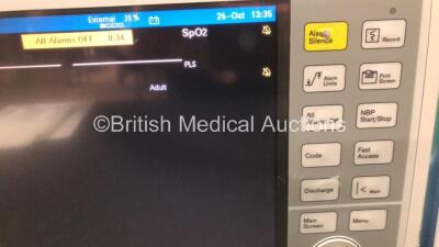 2 x Drager Infinity Delta Patient Monitors with HemoMed 1, Aux - Hemo 2 and 3, MultiMed and SpO2 Options *Mfd 2010 - 2010* (Both Power Up) - 3