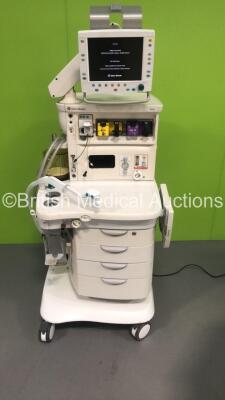 Datex-Ohmeda Aisys Anaesthesia Machine Software Version 08.01 with E-CAiOV Gas Module with Spirometry Option,Datex-Ohmeda Aladin 2 Sevoflurane Vaporizer, Datex-Ohmeda Aladin 2 Isoflurane Vaporizer, Bellows and Hoses (Powers Up) *S/N ANAP0455*