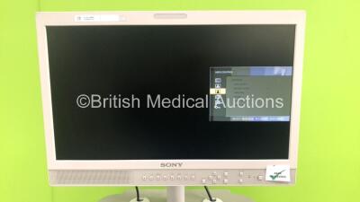 Imotech Medical Stack Trolley with Sony LCD Monitor, Fujinon XL-4450 Light Source, Fujinon VP-4450HD Processor, Fujinon Sonart Ultrasonic Processor and Fujifilm Ultrasonic Processor SU-8000 Scan Engine (Powers Up) - 2