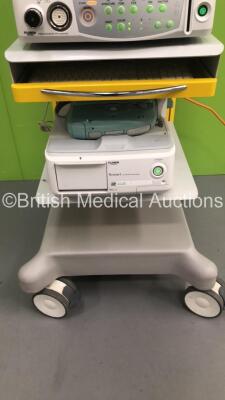 Imotech Medical Stack Trolley with Sony LCD Monitor, Fujinon XL-4450 Light Source, Fujinon VP-4450HD Processor, Fujinon Sonart Ultrasonic Processor and Fujifilm Ultrasonic Processor SU-8000 Scan Engine (Powers Up) - 5