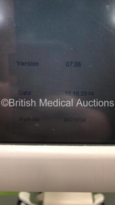 Drager Evita XL Ventilator Software Version 07.06 - Running Hours 41961 on Stand with Hoses (Powers Up) *S/N ASAM-0408* **Mfd 2009** - 2