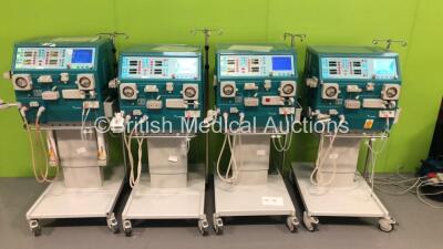 4 x Gambro AK 200 Ultra S Dialysis Machines with Hoses (All Power Up) * SN 25572 / 21966 / 25571 / 16578*