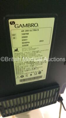 4 x Gambro AK 200 Ultra S Dialysis Machines with Hoses (All Power Up) * SN 19138 / 18084 / 25660 / 25550* - 11