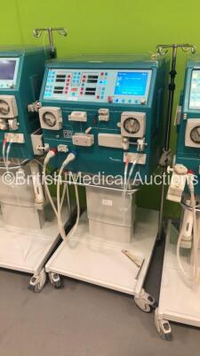 3 x Gambro AK 200 Ultra S Dialysis Machines with Hoses (All Power Up) * SN 18083 / 25577 / 17426 * - 3