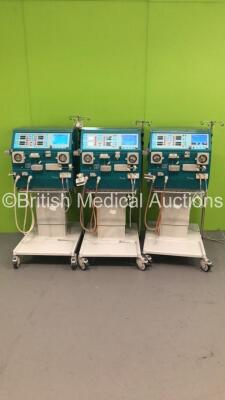 3 x Gambro AK 200 Ultra S Dialysis Machines with Hoses (All Power Up) * SN 25773 / 25656 / 25575 *