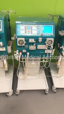 3 x Gambro AK 200 Ultra S Dialysis Machines with Hoses (All Power Up-1 x Incomplete-See Photos) * SN 18081 / 25655 / 16576 * - 3