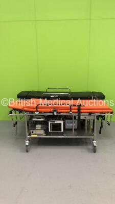 2 x Ambulance Critical Care Trolleys/Stretchers with Mattresses *C*