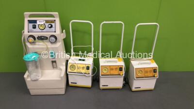 3 x SAM 12 Suction Units and 1 x The Elite Mobile Suction Unit with 1 x Suction Cup (All Power Up) * SN 2581195 / 09122214 / 1760796 *