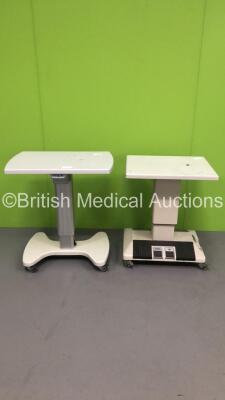 1 x Clement Clarke Electric Ophthalmic Table and 1 x Tomey Electric Ophthalmic Table