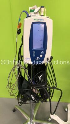 1 x Welch Allyn 53N00 Patient Monitor on Stand with 1 x BP Hose,1 x BP Cuff and 1 x SpO2 Finger Sensor,1 x Welch Allyn 52000 Series Patient Monitor on Stand with 1 x BP Hose and Cuff and 1 x Welch Allyn Spot Vital Signs Monitor on Stand with 1 x SpO2 Fing - 2