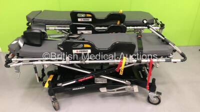 2 x Ferno Pegasus Ambulance Stretchers with 2 x Mattresses (Hydraulics Tested Working) (1)