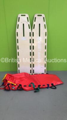 2 x Spinal Boards and 1 x RedVac Mattress *Cage*