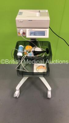 SonicAid Team Duo Fetal Monitor with SonicAid TeamCare Attachment and 3 x Transducers on Stand (Powers Up) * SN 738XB0240457-12 *