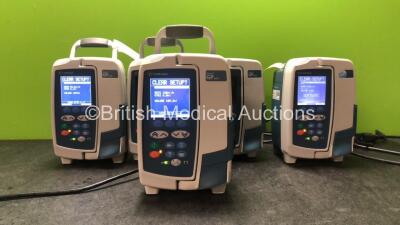 5 x Carefusion Alaris GP Plus Infusion Pumps (All Power Up) *SN 135187957, 800600093, 135187983, 800601928, 800601953*