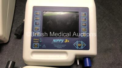 Job Lot Including 1 x B & D Electromedical Nippy Junior + Ventilator (Powers Up) 2 x B & D Electromedical Nippy 3+ Ventilator (Both No Power) *GL* - 4