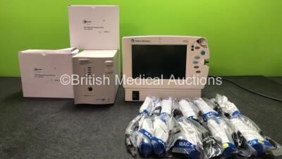 Mixed Lot Including 2 x Rescuer MVP Manual Vacuum Pumps, 1 x Chloride Power Protection UPS Unit (No Power) 1 x Datex Ohmeda S/5 Patient Monitor Including ECG, SpO2, CO2, NIBP, P1, P2 and T Options with 2 x Batteries (Spares and Repairs) 10 x Proact Mac 3 