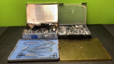 Mixed Lot Including 1 x Cranitome 30 1000 RPM Perforator Drive with 1 x Hose, Surgical Cutter Set in Tray and Large Quantity of Surgical Hose Accessories and Attachments