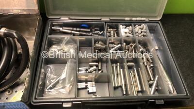 Mixed Lot Including 1 x Cranitome 30 1000 RPM Perforator Drive with 1 x Hose, Surgical Cutter Set in Tray and Large Quantity of Surgical Hose Accessories and Attachments - 4