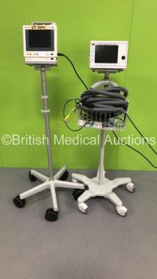 1 x Philips M3 Patient Monitor on Stand and 1 x IVY Biomedical Systems Cardiac Trigger Monitor 3150 (Both Power Up)