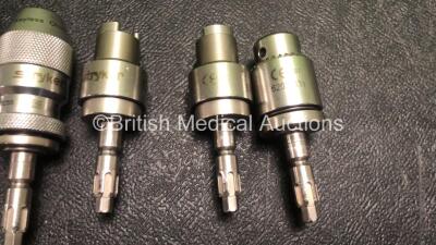 7 x Stryker Drill Attachments Including 2 x Stryker 6203-133 1/4 Keyless Chuck Attachments, 2 x Stryker 6203-135 Attachments, 1 x Stryker 6203-110-000 Small Drill Attachments and 1 x Stryker 6203-110-000 Attachment - 3