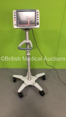 GE Dash 2500 Patient Monitor on Stand with SpO2,ECG,Printer and NIBP Options (Powers Up) * SN SCG10446263WA * * Mfd 2010 *