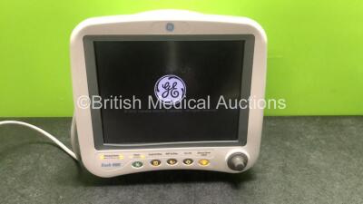 GE Dash 4000 Patient Monitor Including ECG, CO2, NBP, BP1, BP2, SpO2, Temp/CO Options with 2 x SM 201 Batteries (Powers Up) *SN DSH05053246GA*