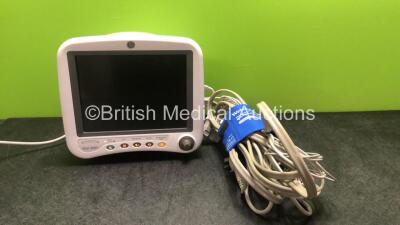 GE Dash 4000 Patient Monitor Including ECG, CO2, NBP, BP1, BP2, SpO2, Temp/CO Options with 1 SpO2 Lead, 1 x SpO2 Finger Sensor, 1 x 5 Lead ECG Lead, 1 x BP Hose, 1 x BP Cuff and 2 x SM 201-6 Batteries (Holds Power Blank Display Screen-See Photo) *SN DSH05