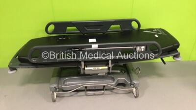 Anetic Aid QA3 Hydraulic Patient Trolley with Mattress * Damage to Mattress-See Photos * (Hydraulics Tested Working)