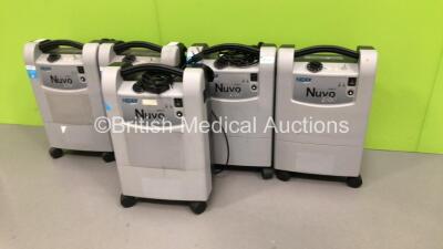 5 x Nidek Medical Nuvo Lite 3 Mark 5 Oxygen Concentrators (All Power Up) * Stock Photo Taken * - 3