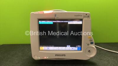 Philips IntelliVue M8002A Patient Monitor Software Version G.01.66 (Powers Up with Damage, Missing Dials and Missing Tag)