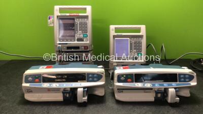 Job Lot of Pumps Including 1 x Baxter Colleague CXE Infusion Pump (Powers Up) 1 x Baxter Colleague Infusion Pump (Powers Up) 1 x Carefusion Alaris GH Syringe Pump (Powers Up) 1 x Cardinal Health Alaris GH Syringe Pump (Holds Power with blank screen)