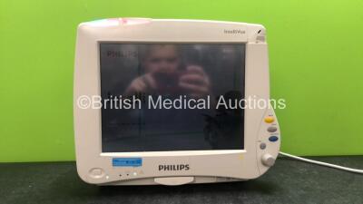 Philips IntelliVue MP50 Touch Screen Patient Monitor Software Revision G.01.80 (Powers Up with Damaged Casing and Missing Tag-See Photos) *C*