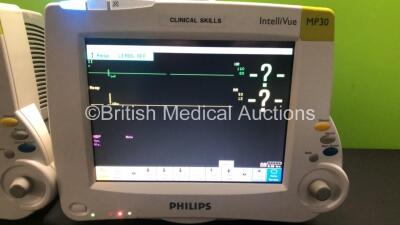 2 x Philips IntelliVue MP30 Patient Monitors *Mfds - 02/2006 and 01/2007* 2 x Philips M3001A Opt: A01 Multiparameter Modules with ECG/RESP, SPO2 and NBP Options *Mfds - 02/2006 and 12/2006* and 1 x Philips M3012A Opt: - Multiparameter Module with Press an - 2