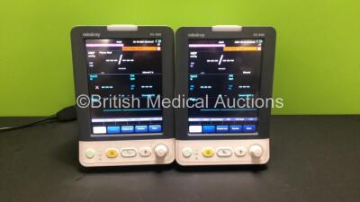 2 x Mindray VS-900 Vital Signs Monitors (Both Power Up)