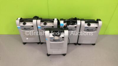 5 x Nidek Medical Nuvo Lite 3 Mark 5 Oxygen Concentrators (All Power Up) * Stock Photo Taken * - 2