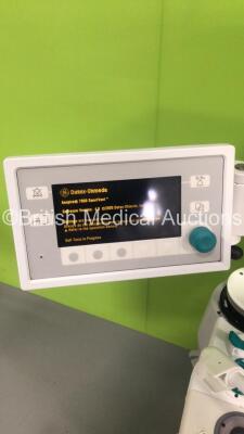 Datex-Ohmeda Aespire Anaesthesia Machine with Datex-Ohmeda 7900 SmartVent Software Version 4.8 with Hoses (Powers Up - Damage to Machine - Missing Bellows Casing - See Pictures) *S/N ANCL00934* - 2