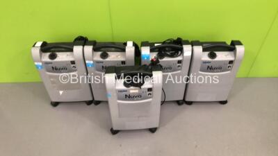 5 x Nidek Medical Nuvo Lite 3 Mark 5 Oxygen Concentrators (All Power Up) * Stock Photo Taken * - 2