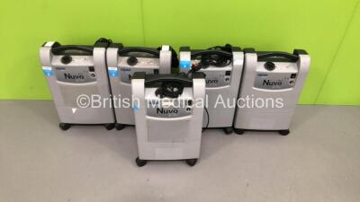 5 x Nidek Medical Nuvo Lite 3 Mark 5 Oxygen Concentrators (All Power Up) * Stock Photo Taken * - 2