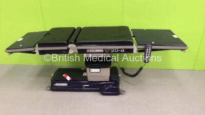 Eschmann T20-a Electric Operating Table Ref T202212101-T20A with Controller and 2 x Cushions (Powers Up) *S/N T2AB-5E-2499* **Mfd 2005**