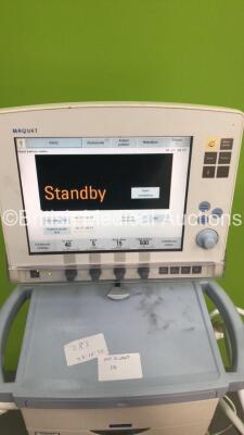 Maquet Servo-i Ventilator Model No 06487800 System Version 7.0 System Software Version 7.00.01 / Total Operating Hours 68275 with Hoses (Powers Up) - 2