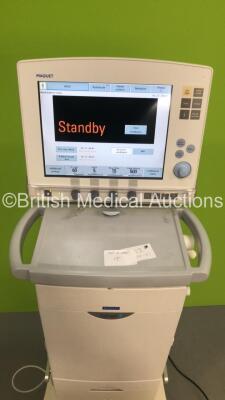 Maquet Servo-i Ventilator Model No 06487800 System Version 7.0 System Software Version 7.00.01 / Total Operating Hours 59969 with Hoses (Powers Up) - 3